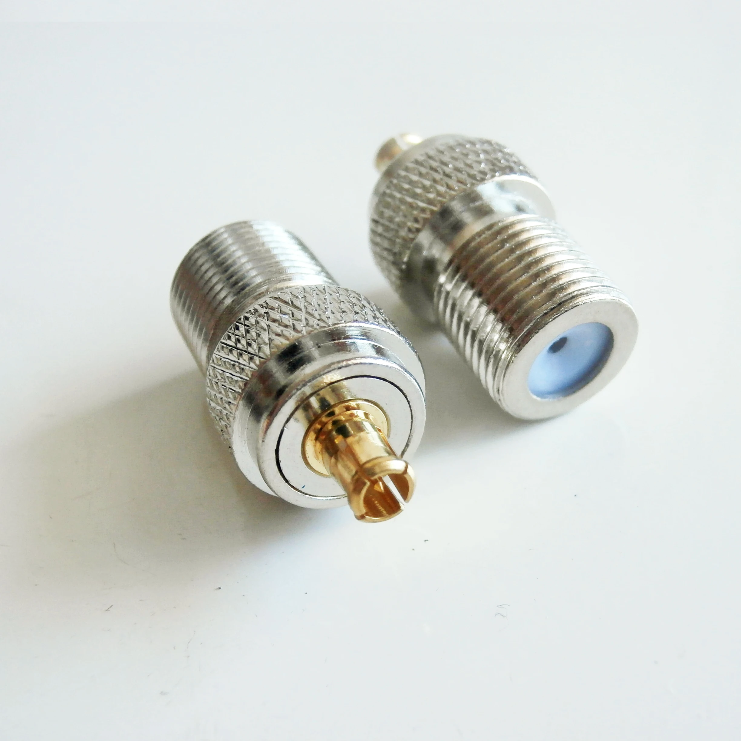 1Pcs F Tv Vrouwelijke Jack Naar Mcx Stekker Rf Coaxiale Rf Adapter Connector