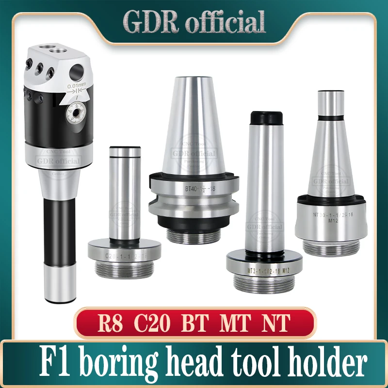 Portaherramientas de perforación F1, BT30, BT40, NT30, NT40, NT50, R8, MT, MT2, MT3, MT4, MT5, C20, C25, C32, F1