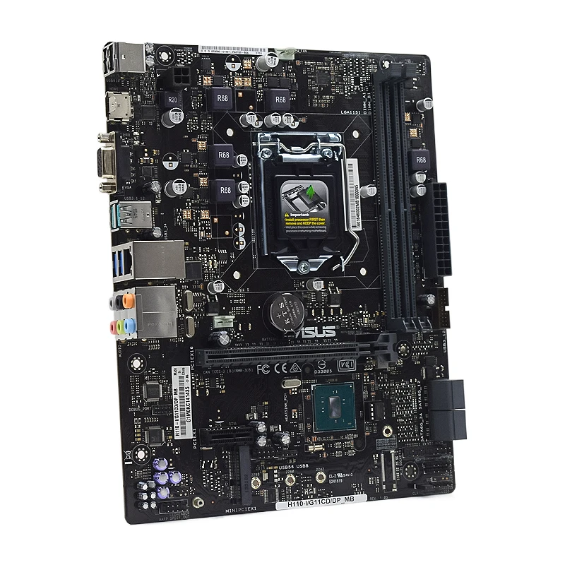 Imagem -02 - Asus-placa-mãe Intel H110 H110-i G11cd Dp_mb Lga 1151 Ddr4 32gb Usb 3.0 Atx Suporta Cpu de 7ª Geração