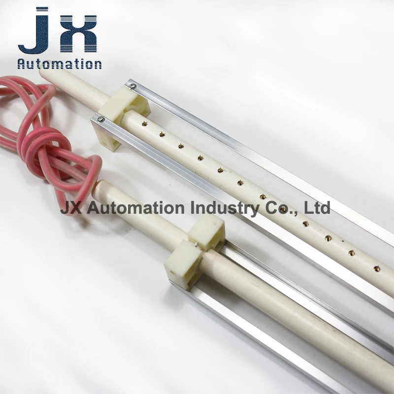 Effective Length 30cm Industrial Static Bar Elimination Rod Static Rack with High-voltage Line & 2pcs Round Hole Type Fasteners