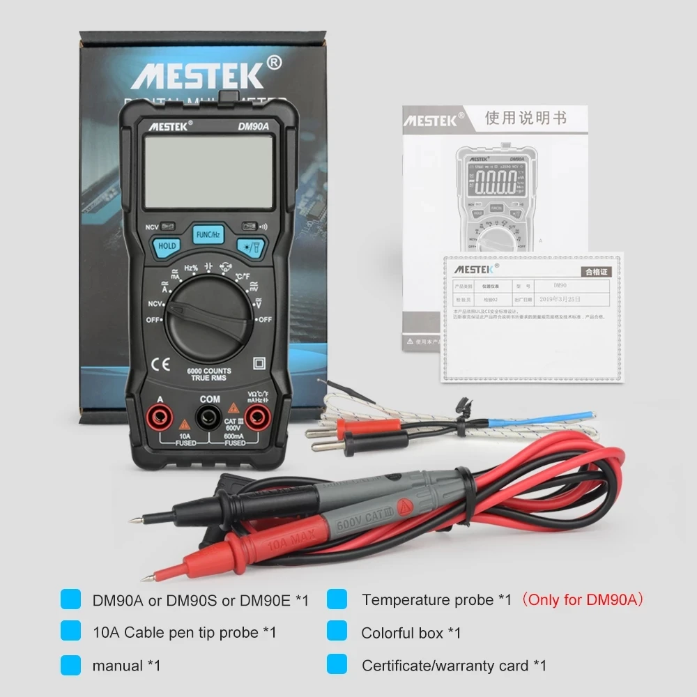 smart digital multimeter 6000 Counts automatic multimeter tester multimetro digital profesional usb tester mestek multitester