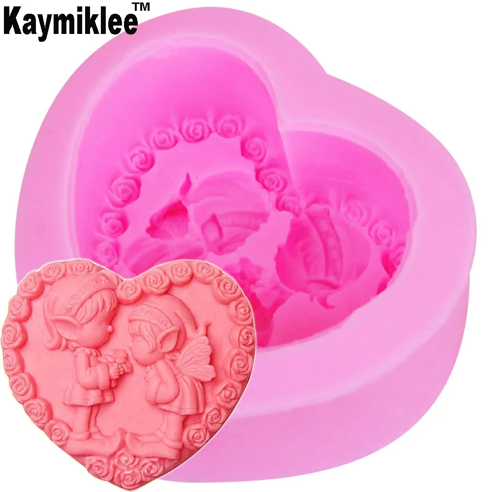 

S060 Beauty Lover Candle Moulds Soap Mold Kitchen-Baking Resin Silicone Form Home Decoration 3D DIY Clay Craft Wax-Making