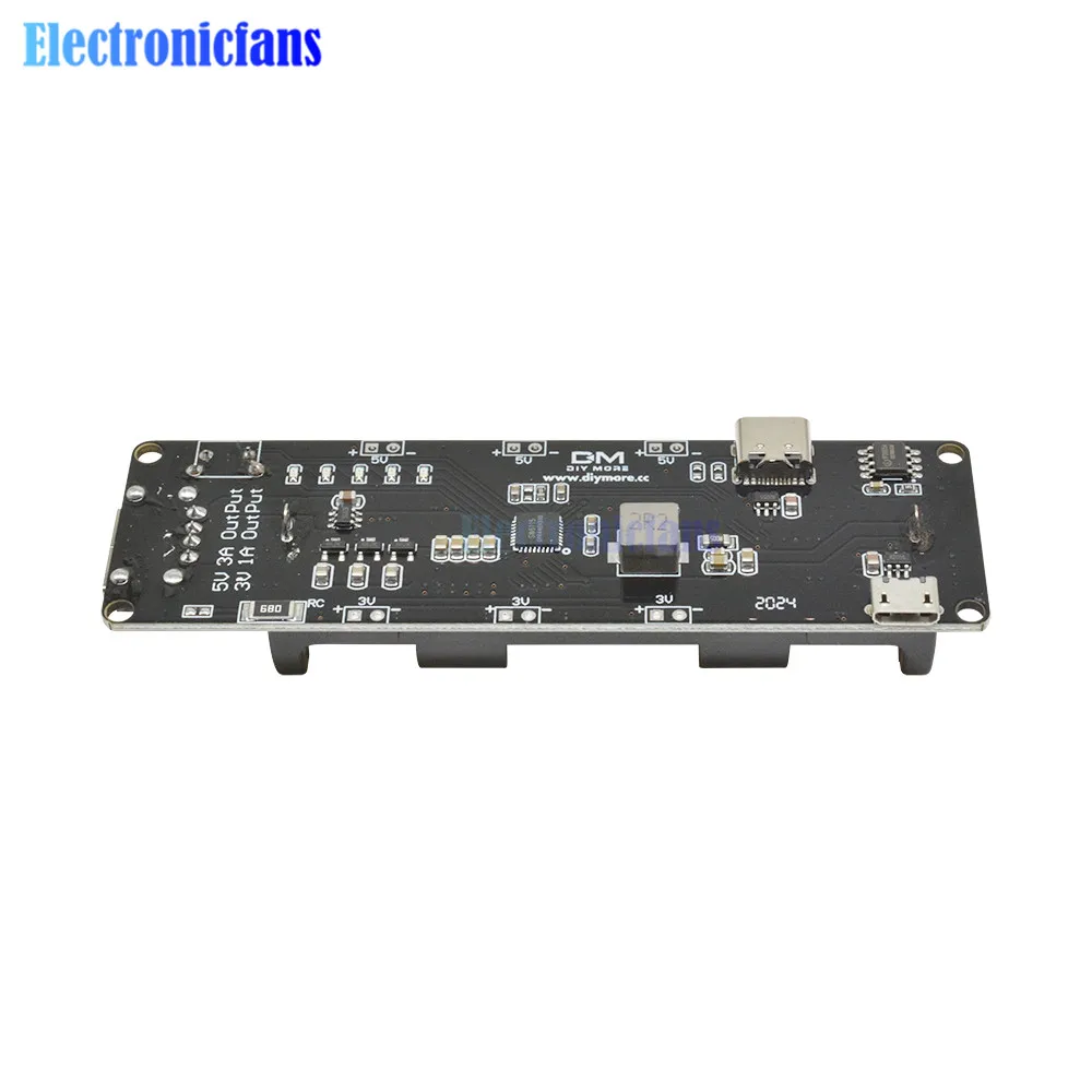 Dual 18650 Lithium-Batterie-Shield V8 Micro-USB-Powerbank-Modul 3V1A 5V 3A für Raspberry Pi Wifi ESP8266 ESP32 Ladevorrichtung – Detail 15