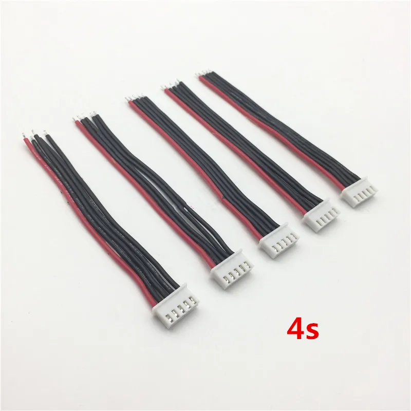 5 stücke 2s 3s 4s 5s 6s RC LiPo Akku Balance Ladegerät Stecker Kabel 100mm 22AWG Silikon Draht JST-XH Balancer Stecker – Detail 4