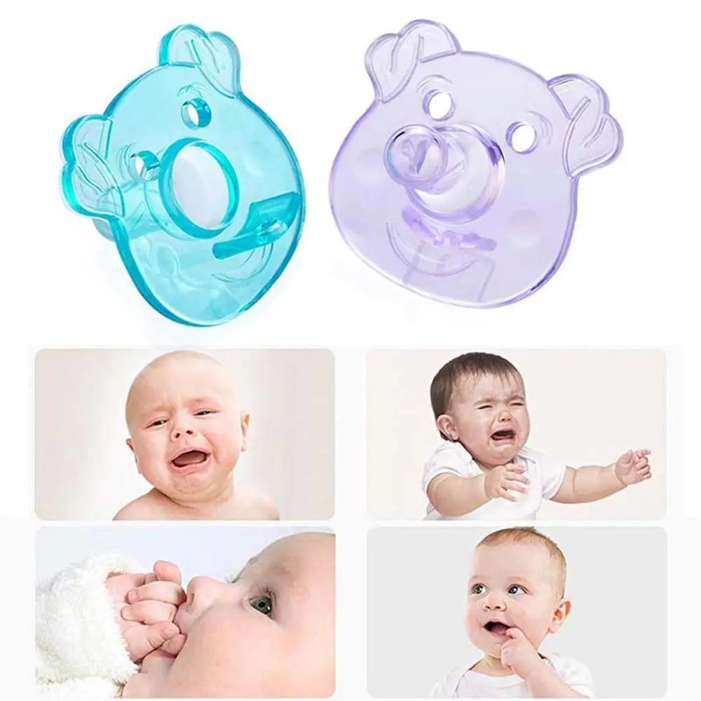 Cartoon Baby Soothing Silicone Pacifier Baby Pacifier Breast Milk Round Head Type Infant Sleeping Pacifier Chew Baby Products