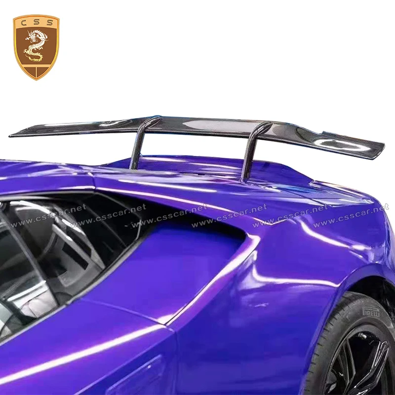 CSSCAR New Design CAR SPOILER for Lamborghini Huracan EVO Rear Tail Wing Upgrade N Style Spoiler LP610 Dry Carbon Fiber Bodykit