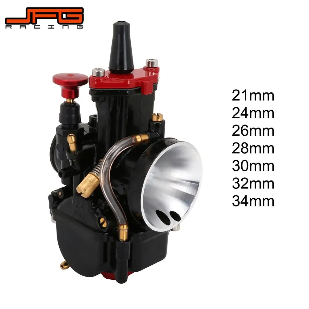 Motorcycle 21 24 26 28 30 32 34mm Universal Black For Mikuni Maikuni PWK Carburetor Scooters ATV With Power Jet Dirt Bike