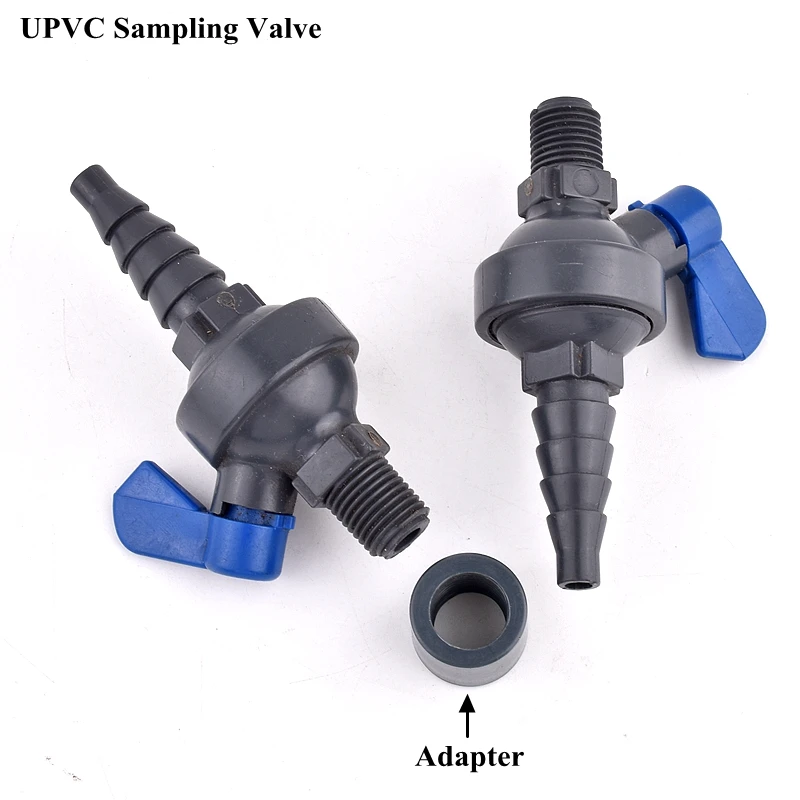 

1pc 1/4" Male Thread UPVC Sampling Valve Aquarium Fish Tank Pagoda Hose Quick Connecter Garden Pipe Water Treatment Accessories