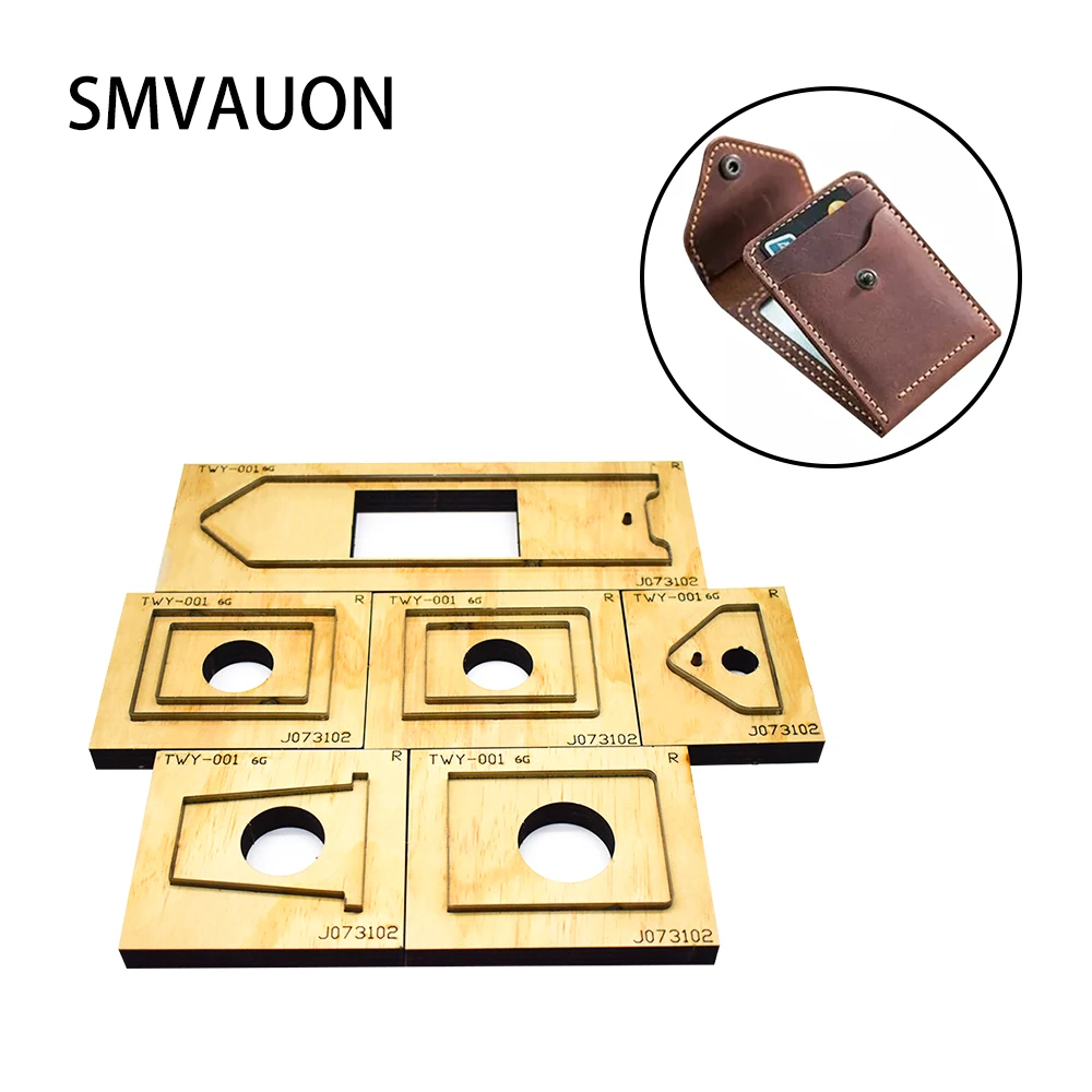 Leather Cut Dies Wallet DIY, Handmade Wood Dies Cutting Machine, New Leather Tools, Making Decor Template, Laser Mold