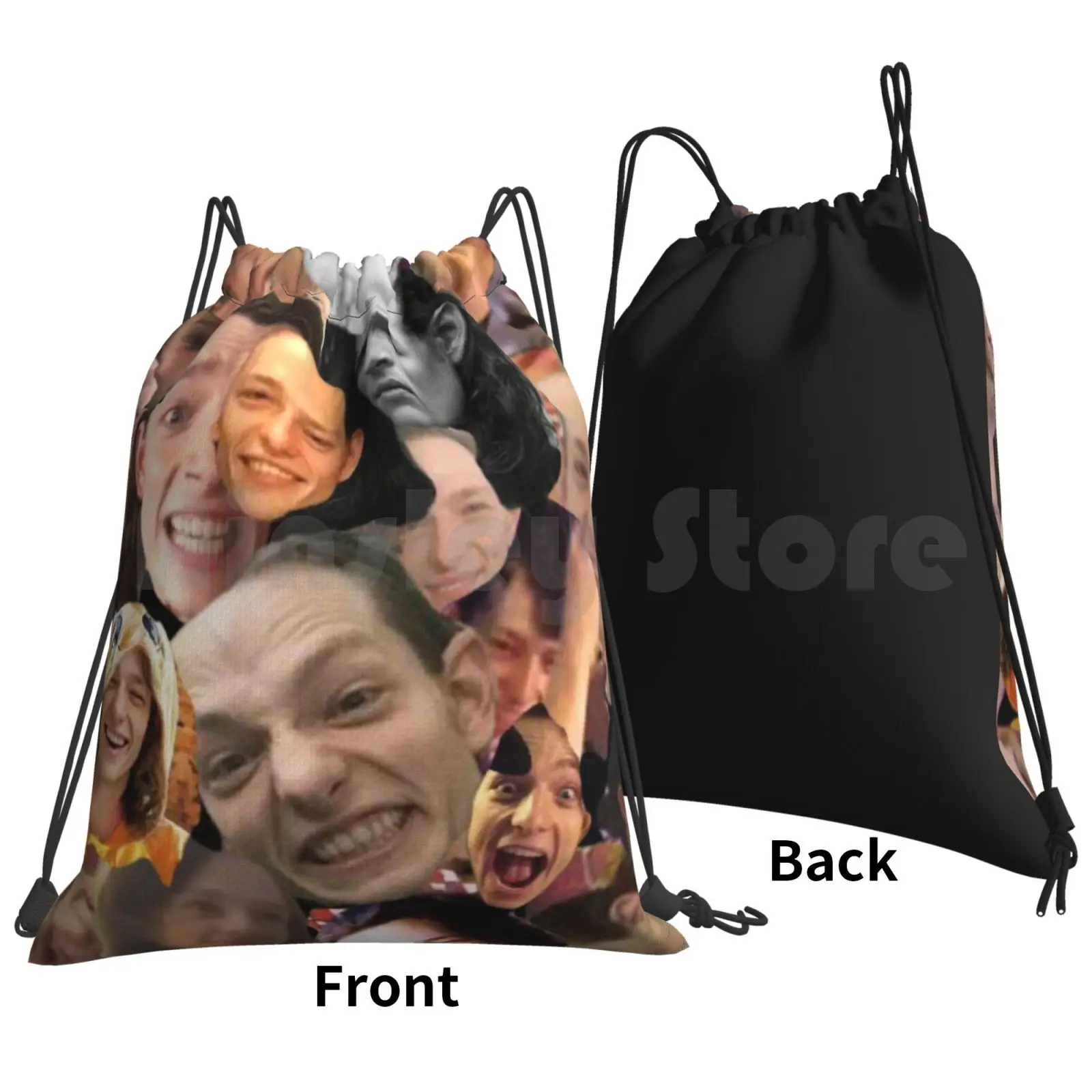 Mike Faist Backpack Drawstring Bags Gym Bag Waterproof Mike Faist Mike Faist Dear Evan Hansen Deh Newsies Collage Connor