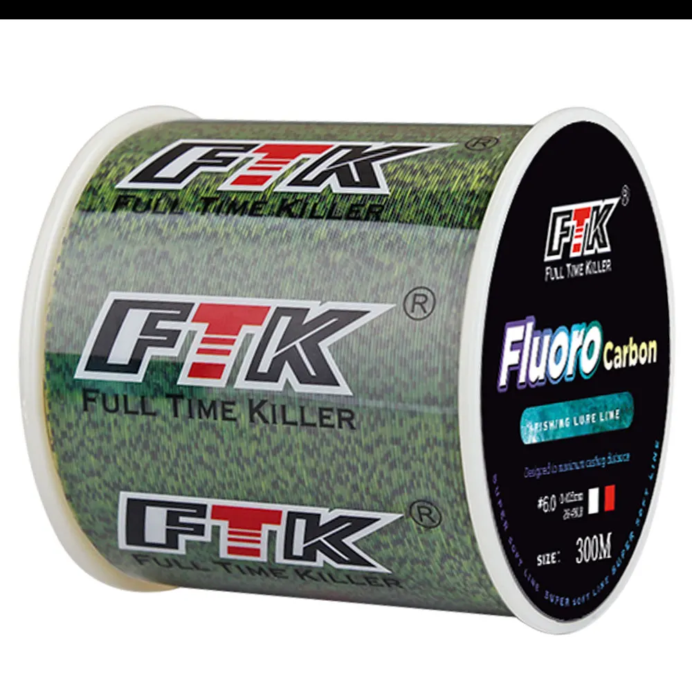 FTK Angelschnur 300m Unsichtbare Gefleckte Karpfen-Fluorocarbon-Schnur 0,20mm-0,50mm 4,13LB-34,32LB Extrem Starke Gefleckte Schnur Sinkend – Detail 16