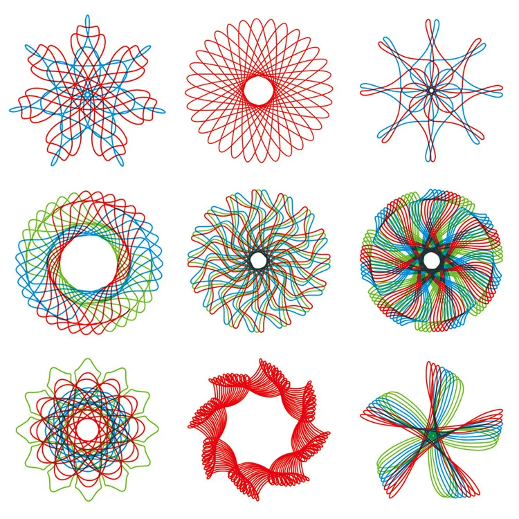 Kids Spirograph Drawing Set 3
