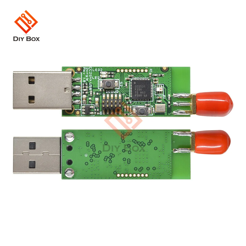 무선 지그비 CC2531 스니퍼 베어 보드 패킷 프로토콜 분석기, USB 인터페이스 동글 캡처 패킷 모듈