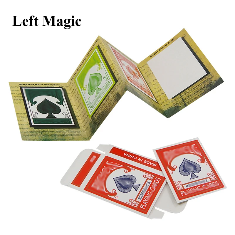 1set 3D Advertising Magic Tricks Card Deck Appearing Magia Magician Close Up Gimmick Props Mentalism Comedy Classic Toy