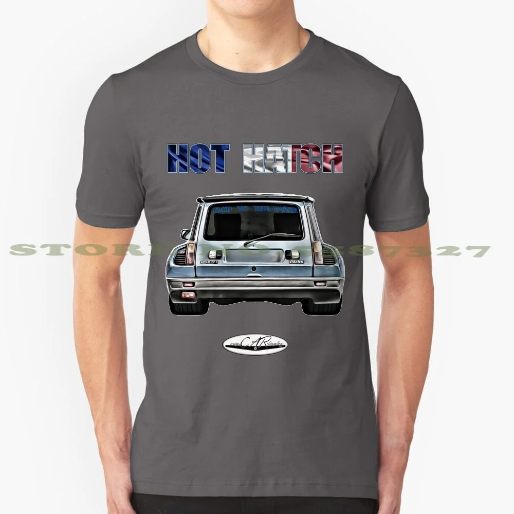 Hot Hatch Auto Hotrod Muscle Car Oldtimer Youngtimer Custom French Rally 100% Cotton T-Shirt Gti Furious Muscle Car Tuning 50S