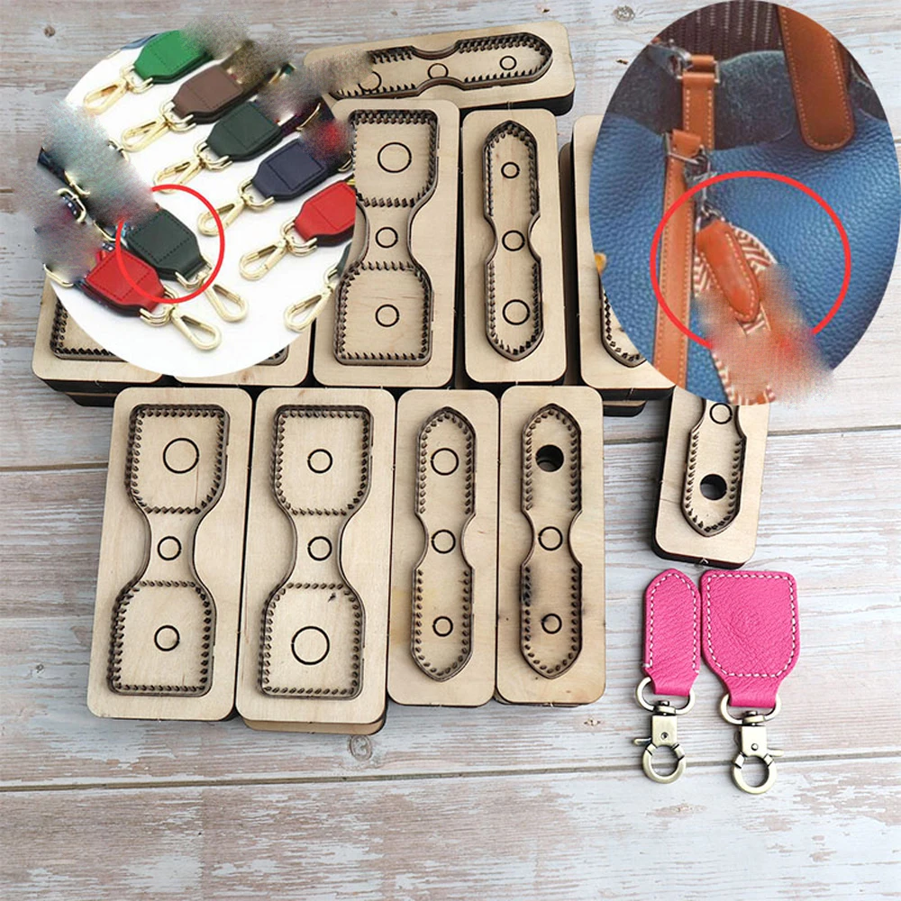 DIY leather craft canvas belt buckle connect leather die cutting knife mold metal hollowed punch tool