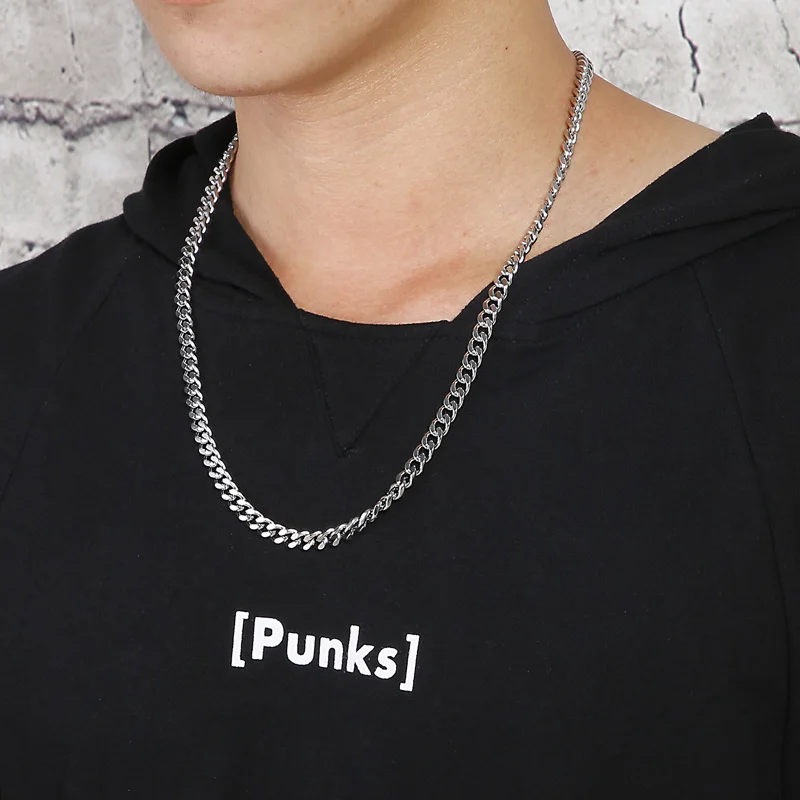 Kalen O-förmigen Kette Link Großhandel Einfache Retro Stil männer Edelstahl Zarte Halskette Schmuck – Detail 19