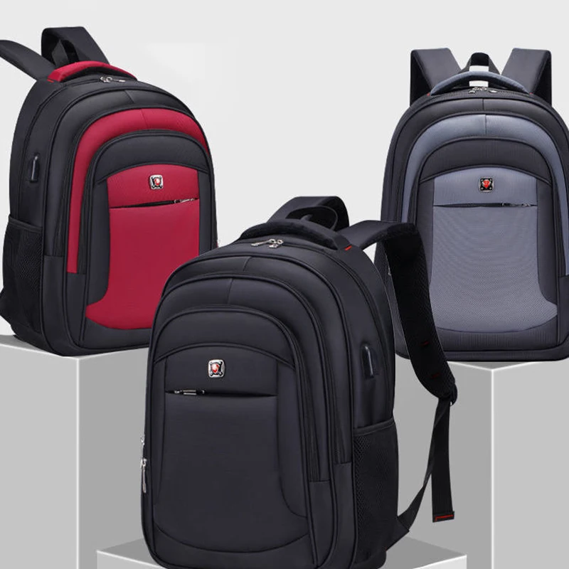 USB Recharging Male Backpacks Teenagers Boys High Quality School College Students Bag Laptop Bag Large Capacity Bags Wholesale