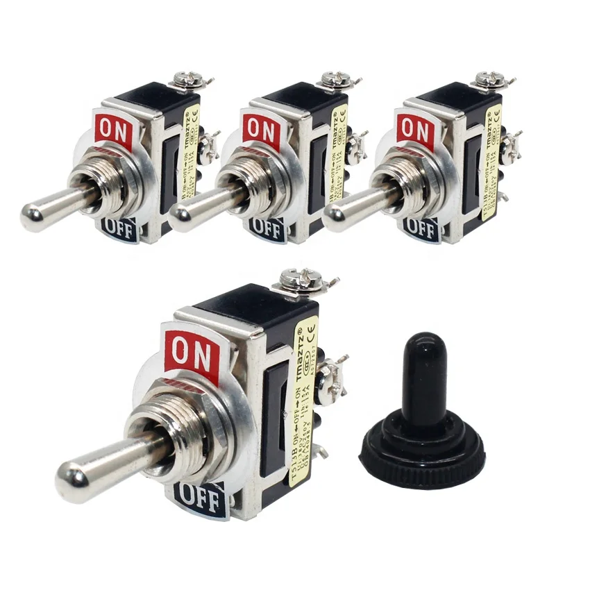 4sets 15A 250V Heavy Duty SPST 3 Pin Auf Off Auf Rocker Kippschalter