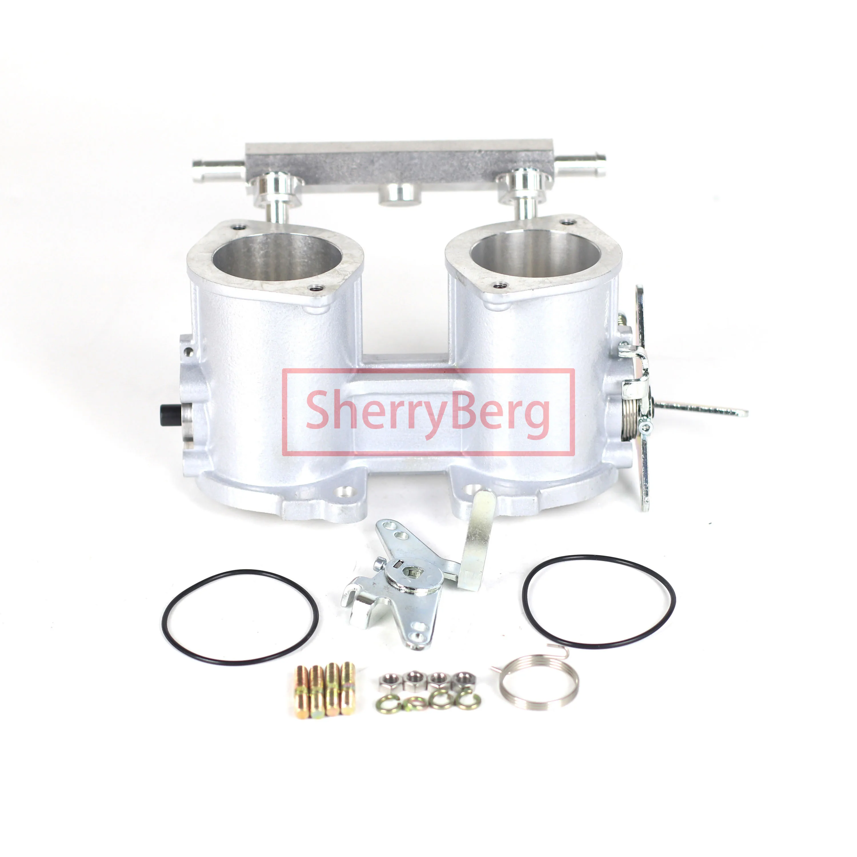 SherryBerg 45MM 45mmIDF TBS Throttle Bodies For Jenvey IDF Style Carb 84mm Height TFP45I 45mm Rep. Weber & Dellorto W Fuel Rail