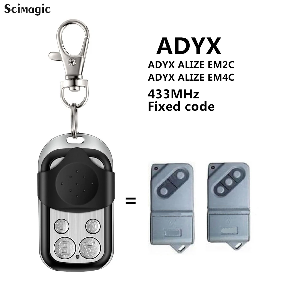 

For ADYX JA400 TM2 JA400 TM3 Garage Door Remote Control 433.92MHz Fixed Code Door Opener