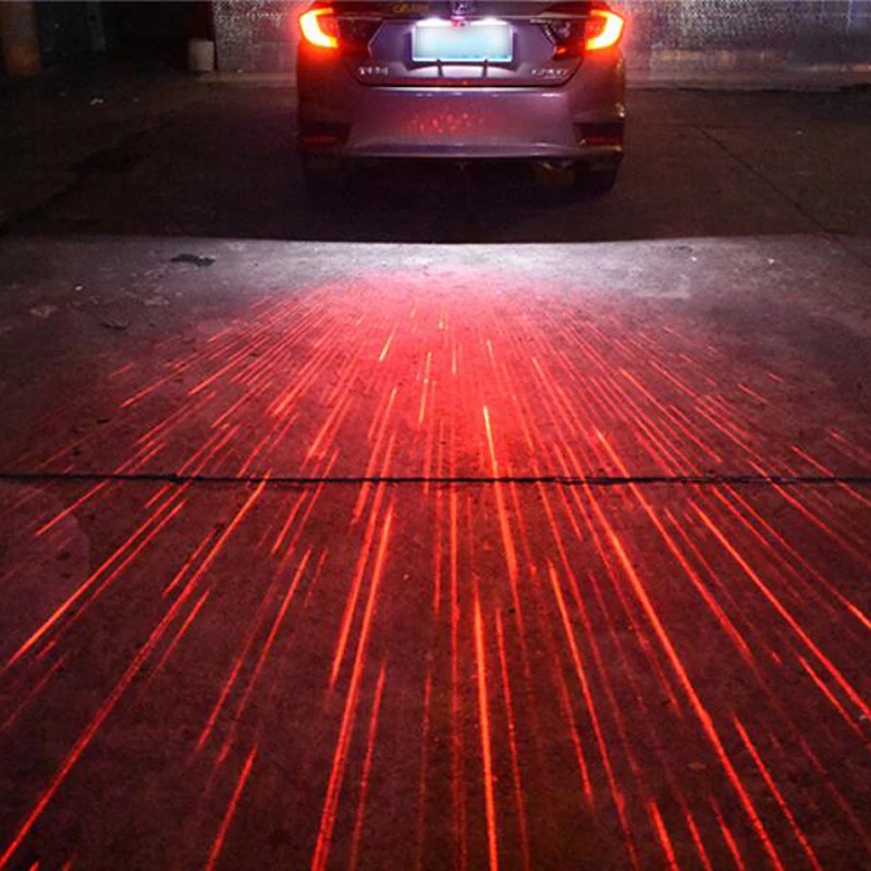 LED Lights For Car Parking Stop Braking Accessories Decorative Logo Marker Label Projection Tail Lamp Modification Spare Parts