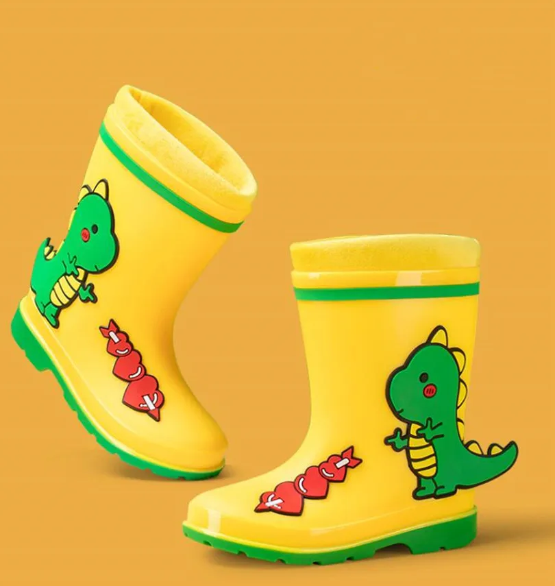 طفل فتاة Rainboots الكلاسيكية مقاوم للماء حذاء للأطفال أحذية مطر للأطفال بولي كلوريد الفينيل أحذية نصف رقبة من المطاط الاطفال طفل أحذية ماء أحذية المطر الصبي