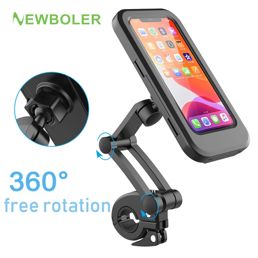 Adjustable Waterproof Bicycle Phone Holder Universal Bike Motorcycle Handlebar Cell Phone Support Mount Bracket for Iphone