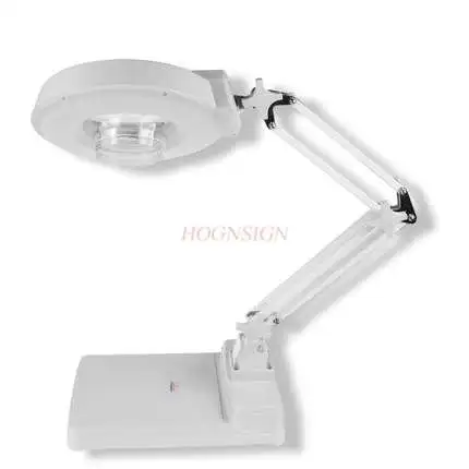 junior high school biology instrument Desktop magnifying glass 20 times with lamp LED desktop elderly children students reading