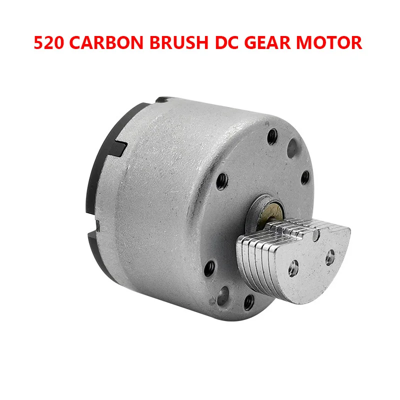 520 Carbon Brush DC Gear Motor, Vacuum Cleaner Sweeper Vending Machine Motor, Vibration Motor