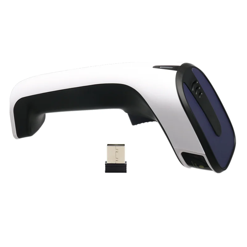 Fashion Wireless Red Light Scanner Bar Code QR Scan Gun 1D 2D Fast Recognition High Quality With Built In Battery