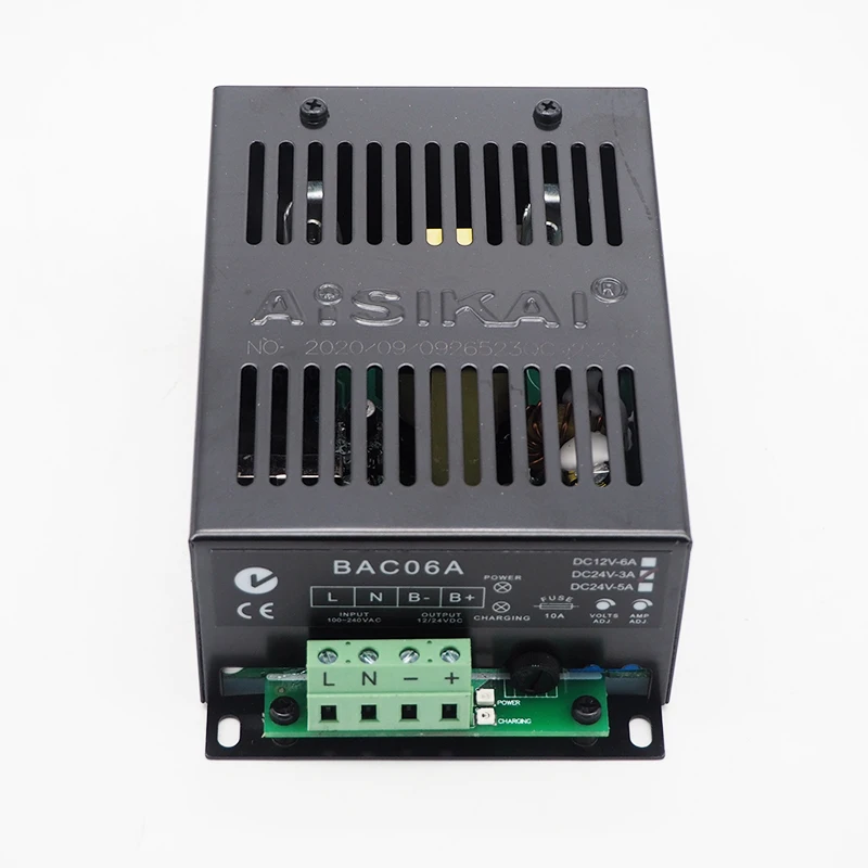 Imagem -03 - Carregador de Bateria Bac06a 12v 6a 24v 5a Aisikai