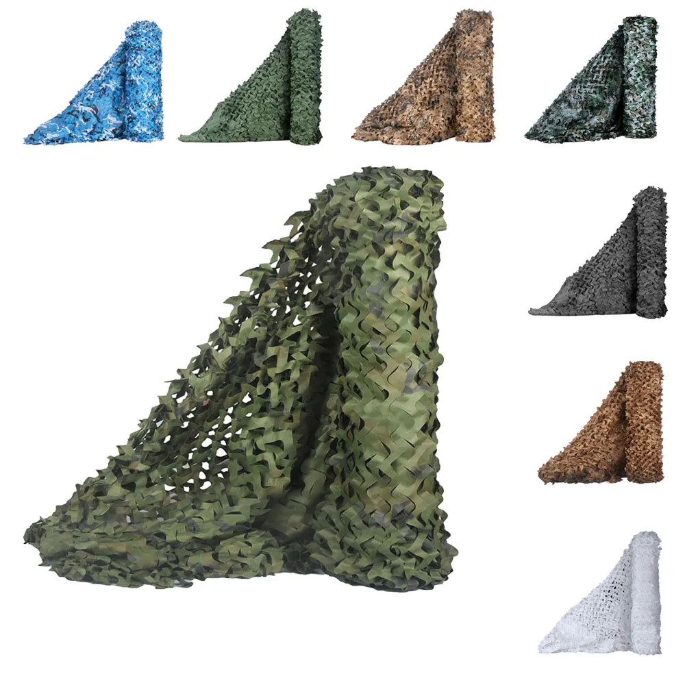 1.5x2m Outdoor Military Camouflage Net for Hunting Woodland Camo Netting Fabric Car Cover Awnings Camping Sun Shelter Tent Shade