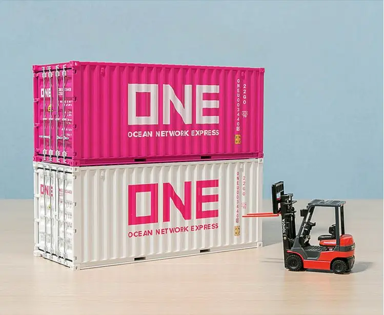 

Collectible Diecast Toy Model Gift 1:20 Scale ONE Ocean Network Express 20 GP Truck,Ship Container Model For Business Gift