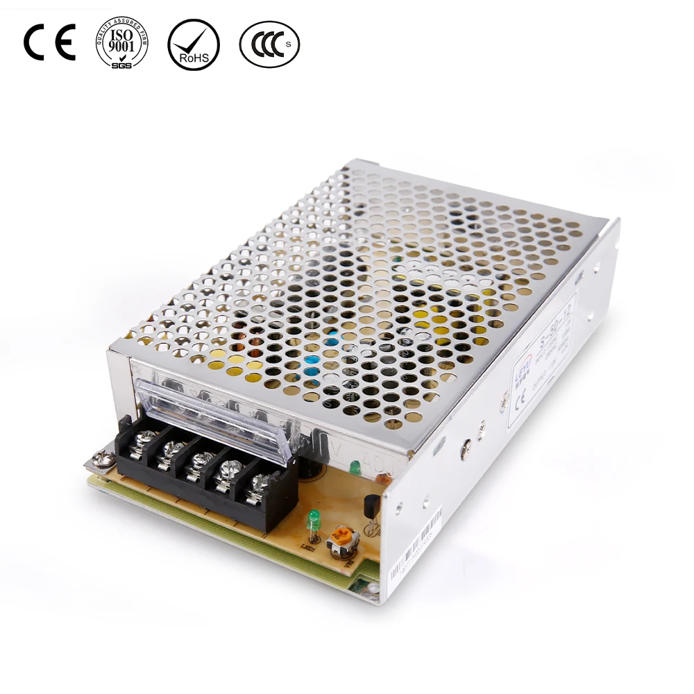 High efficiency ac to dc S-50-5 50w 5v switching power supply