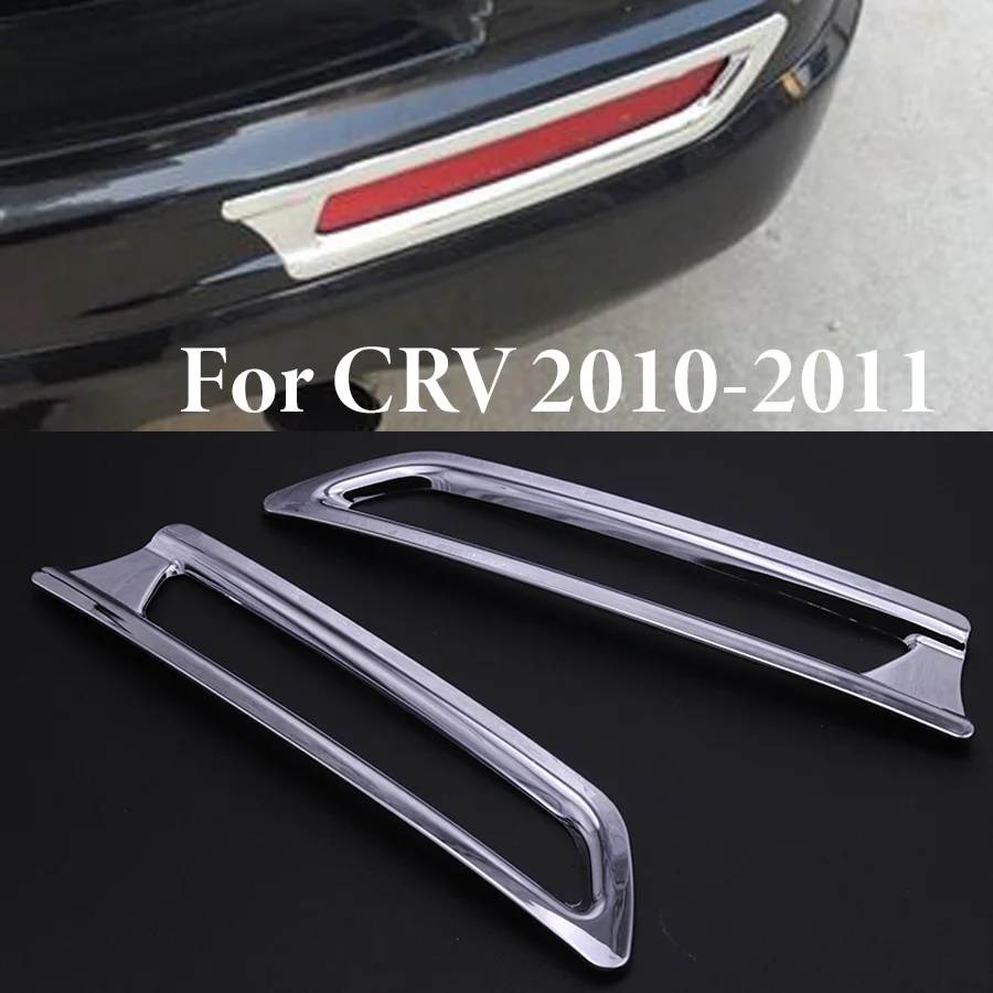 2x Trim For Honda CR-V CRV 2010 2011 2012-2021 Chrome Rear Fog Light Lamp Cover Trim Decorative Sticker Car Styling Accessories