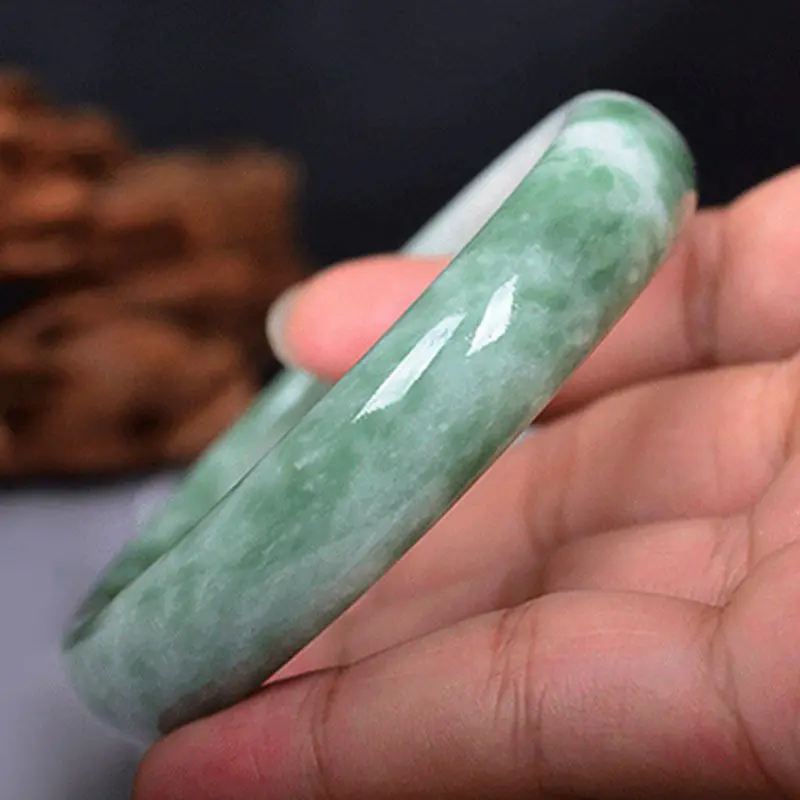 Real Grade A Natural China Jade Bangle Bracelet Charm Jewellery Fashion Accessories Hand-Carved Emerald Bangles Lady Party Gift