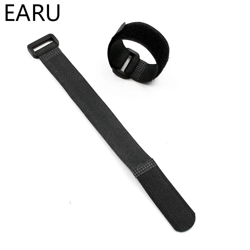 10Pcs 8นิ้ว Self Adhesive Reusable Nylon Fastener Hook และห่วงสายผูก PC TV Organizer ความยาว20ซม.2ซม.กว้าง