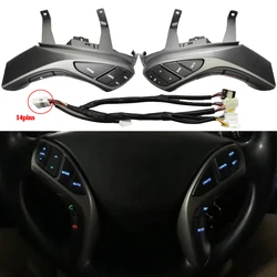 Auto Steering Wheel Button For Hyundai Elantra 2012 2013 2014 2015 Year I30 Audio Phone Bluetooth Cruise Control Car Switches