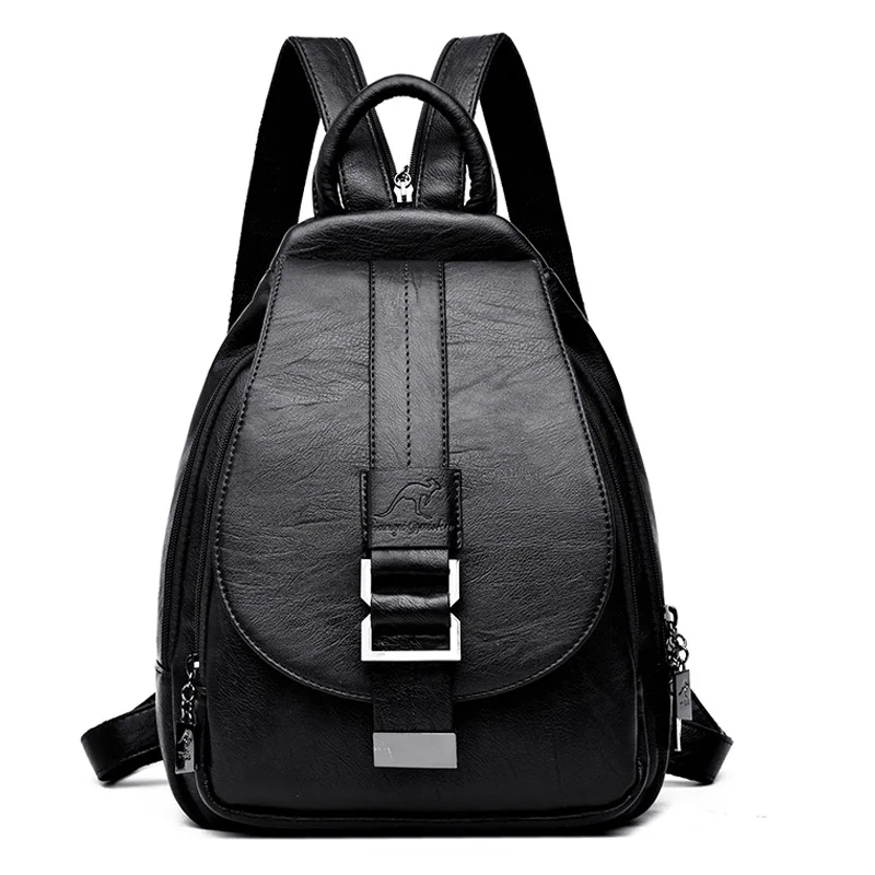 2024 Designer Backpacks Women Leather Backpacks Female School Bag  for Teenager Girls Travel Back Bag Retro Bagpack Sac a Dos