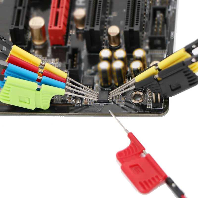 Micro IC Clips More Than 0.3mm Pitch Chips Lead Pin Fast Contact And Hold For Online Programming Many Programmers RT809H Support