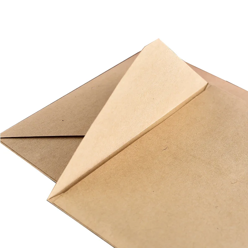 (10 Pieces/Lot) 15*11cm Retro Solid Color Antique Kraft Paper Envelope For Greeting Card Postcard Letter Invitation