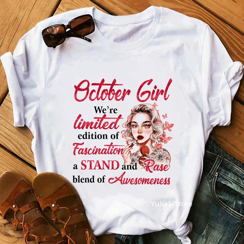 Giugno ragazza siamo limitata fine di Fascination un Stand e Rase miscela di fantasia grafica Tshirt donna regalo di compleanno