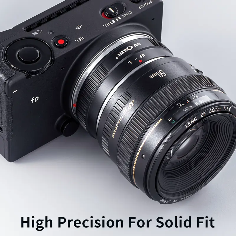 K&F CONCEPT EF-L Manual Focus Lens Mount Adapter for Canon EOS EF EF-S Lens to Sigma Leica TL CL Panasonic L Mount Camera Body - Image 4
