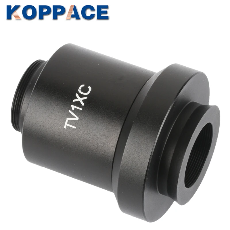 KOPPACE 1X C-Mount مجهر ثلاثي العينيات كاميرا محول 34 مللي متر المجهر تصاعد واجهة 25.4 مللي متر مجهر وصلة كاميرا