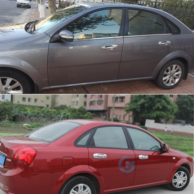 Chrome Exterior Door Handles Covers For Chevrolet Lacetti Optra Daewoo Nubira Suzuki Forenza Holden Viva Stickers Car Styling