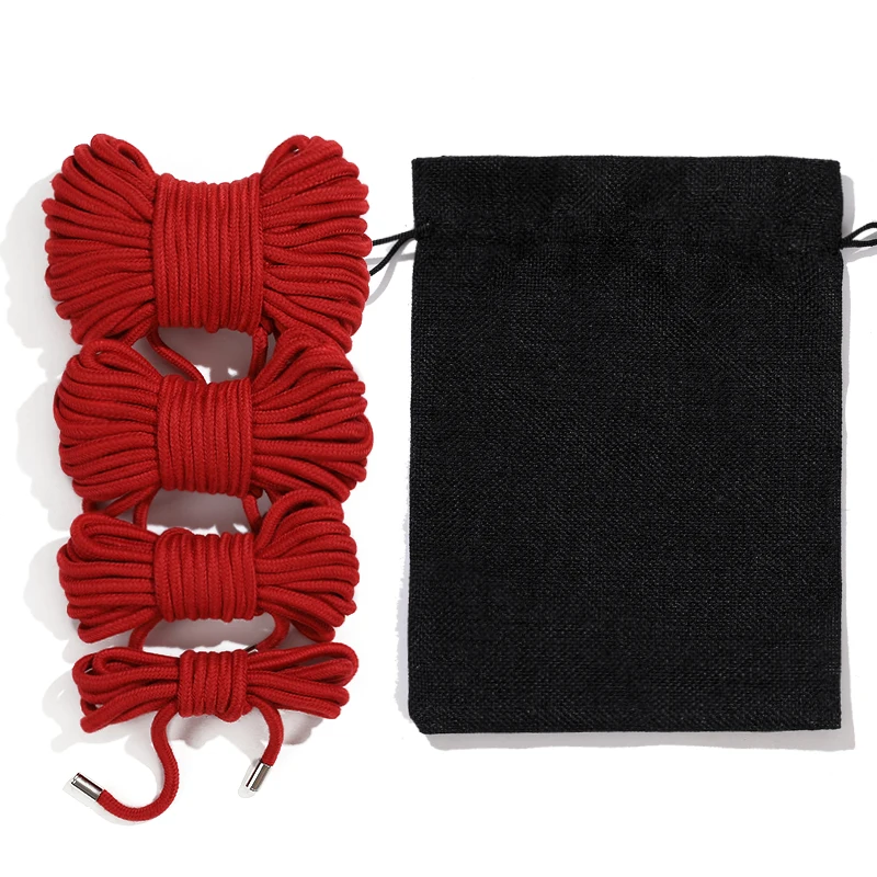 Bondage Sex Shibari Rope Slave Restraint Rope Soft Silk Cotton Adult Couple Sex Toys BDSM Binding Role-Playing For Couples Games