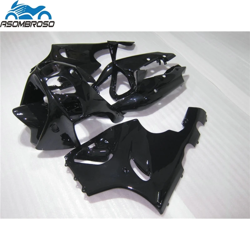 

Customize Paint Motorcycle for Kawasaki Ninja ZX7R fairing kit 1996-2003 bright black set zx7r 96 97 98 99 00 01 02 03 HX67