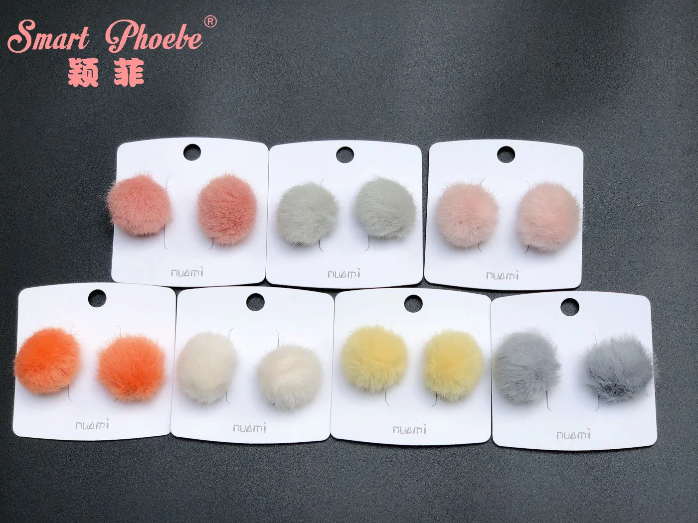 

Boutique 20Sets Fashion Cute Fur Pom Pom Ponytail Holder Color Ball Elastic Hair Bands Princess Headwear Girls Hair Accessories