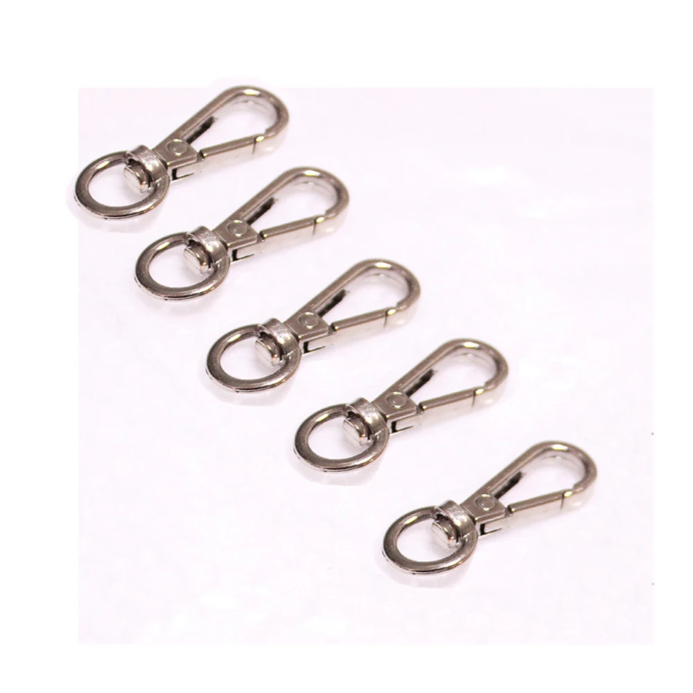 5pcs/lot Gold Silver Bronze Black Metal Swivel Lobster Clasp DIY Keychain Keyring Key Chain Ring Craft Bag Hardware Wholesale